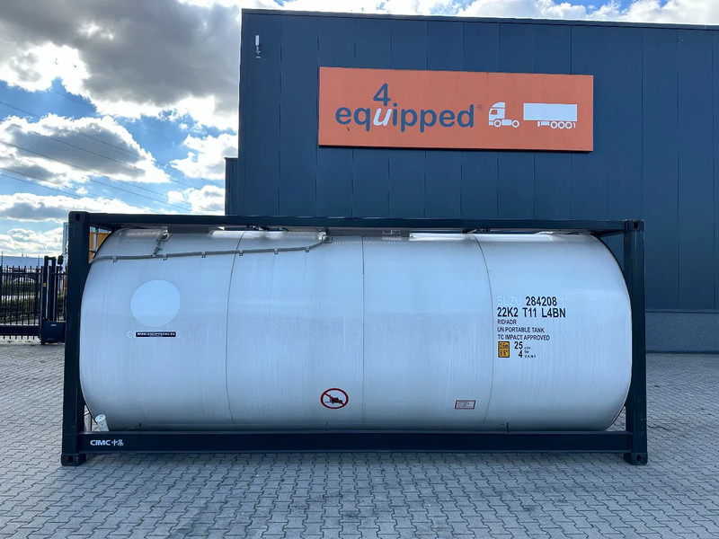 CIMC NEW / UNUSED, for FOOD STUFF or CHEMICAL, 20FT ISO, 25.030L, L4BN, UN Portable, T11, test: 1-2027 - 저장 탱크 : 사진 2 CIMC NEW / UNUSED, for FOOD STUFF or CHEMICAL, 20FT ISO, 25.030L, L4BN, UN Portable, T11, test: 1-2027 - 저장 탱크 : 사진 2