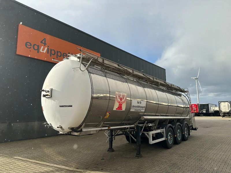 Feldbinder LEBENSMITTEL / LEVENSMIDDELEN FOOD / 33.500L / 3-COMP / PUMPE / INOX / NL-trailer / APK: 07-2026 - 유조 세미 트레일러 : 사진 1 Feldbinder LEBENSMITTEL / LEVENSMIDDELEN FOOD / 33.500L / 3-COMP / PUMPE / INOX / NL-trailer / APK: 07-2026 - 유조 세미 트레일러 : 사진 1