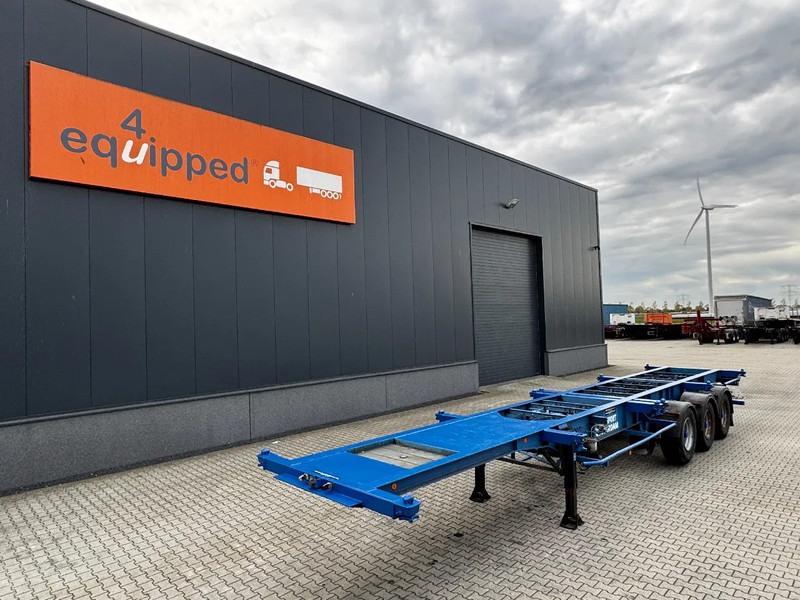 Groenewegen 40FT-chassis / liftaxle / drumbrakes / NL-Chassis - 컨테이너 운반 장치/ 스와프 보디 세미 트레일러 : 사진 1 Groenewegen 40FT-chassis / liftaxle / drumbrakes / NL-Chassis - 컨테이너 운반 장치/ 스와프 보디 세미 트레일러 : 사진 1