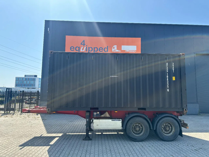 Krone 2-axle 20FT chassis + 20FT DV 8'6" container ONE-WAY - 컨테이너 운반 장치/ 스와프 보디 세미 트레일러 : 사진 2 Krone 2-axle 20FT chassis + 20FT DV 8'6" container ONE-WAY - 컨테이너 운반 장치/ 스와프 보디 세미 트레일러 : 사진 2
