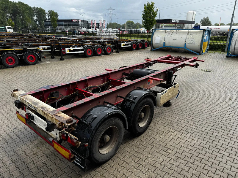 Krone 2-axle 20FT chassis, BPW + drumbrakes, airsuspension, empty weight: 3.180kg, 2x available - 컨테이너 운반 장치/ 스와프 보디 세미 트레일러 : 사진 3 Krone 2-axle 20FT chassis, BPW + drumbrakes, airsuspension, empty weight: 3.180kg, 2x available - 컨테이너 운반 장치/ 스와프 보디 세미 트레일러 : 사진 3