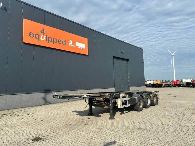 LAG 20FT + 30FT, BPW + DISC, LIFTAXLE, NL-CHASSIS - 컨테이너 운반 장치/ 스와프 보디 세미 트레일러 : 사진 1 LAG 20FT + 30FT, BPW + DISC, LIFTAXLE, NL-CHASSIS - 컨테이너 운반 장치/ 스와프 보디 세미 트레일러 : 사진 1