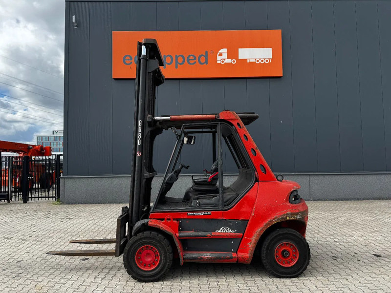 Linde H80D FORKLIFT, 8000KG, duplex, 6 cil. Deutz diesel, 14.934hrs, - 디젤 지게차 : 사진 2 Linde H80D FORKLIFT, 8000KG, duplex, 6 cil. Deutz diesel, 14.934hrs, - 디젤 지게차 : 사진 2