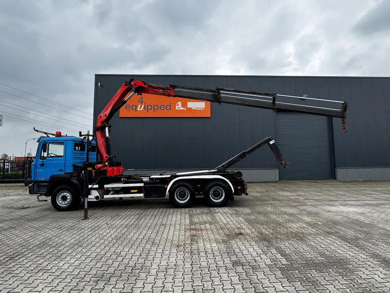 MAN FE 410A, 6x4, EURO 2, Palfinger PK17000 Crane + VDL HOOK, full spring, manual gearbox, MOT 9/2025 - 후크 리프트 트럭, 크레인 트럭 : 사진 3 MAN FE 410A, 6x4, EURO 2, Palfinger PK17000 Crane + VDL HOOK, full spring, manual gearbox, MOT 9/2025 - 후크 리프트 트럭, 크레인 트럭 : 사진 3