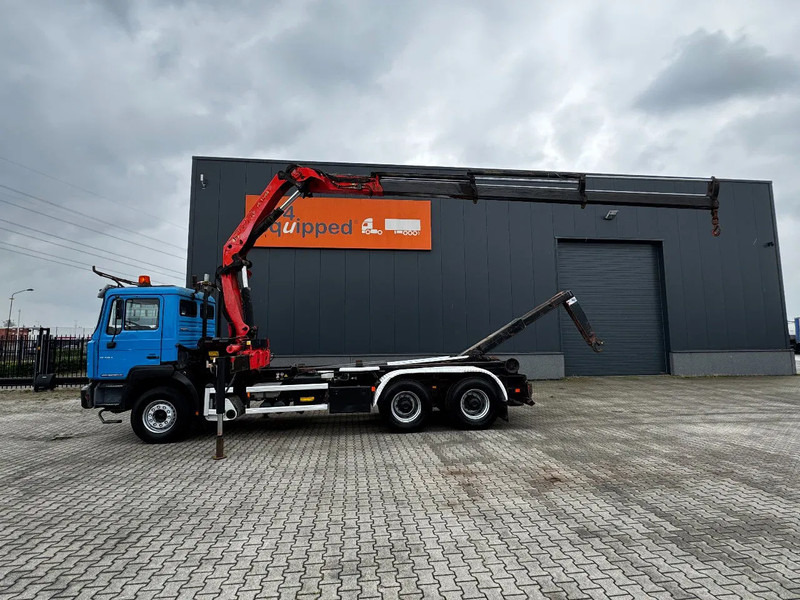 MAN FE 410A, 6x4, EURO 2, Palfinger PK17000 Crane + VDL HOOK, full spring, manual gearbox, MOT 9/2025 - 후크 리프트 트럭, 크레인 트럭 : 사진 2 MAN FE 410A, 6x4, EURO 2, Palfinger PK17000 Crane + VDL HOOK, full spring, manual gearbox, MOT 9/2025 - 후크 리프트 트럭, 크레인 트럭 : 사진 2
