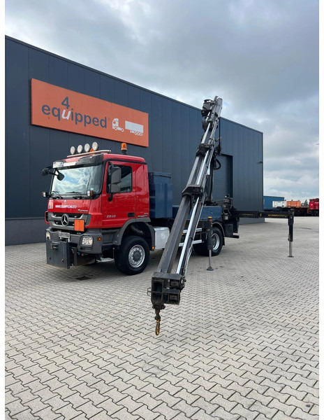 Mercedes-Benz Actros 2046 4x4 / FULL SPRING / HIAB 288 EP 5 HIPRO Crane / EURO-5 - 크레인 트럭 : 사진 1 Mercedes-Benz Actros 2046 4x4 / FULL SPRING / HIAB 288 EP 5 HIPRO Crane / EURO-5 - 크레인 트럭 : 사진 1