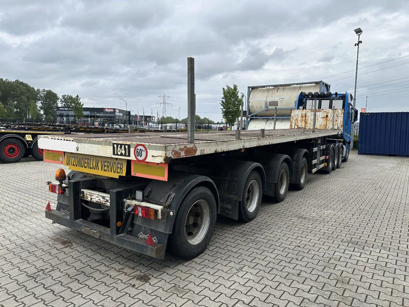 Nooteboom OVB-73-04, 73 tons 4-axle Ballast trailer, 3 hydraulic steering axles, 75% tyres, MOT 03/2026 - 드롭사이드/ 플랫베드 세미 트레일러 : 사진 5 Nooteboom OVB-73-04, 73 tons 4-axle Ballast trailer, 3 hydraulic steering axles, 75% tyres, MOT 03/2026 - 드롭사이드/ 플랫베드 세미 트레일러 : 사진 5