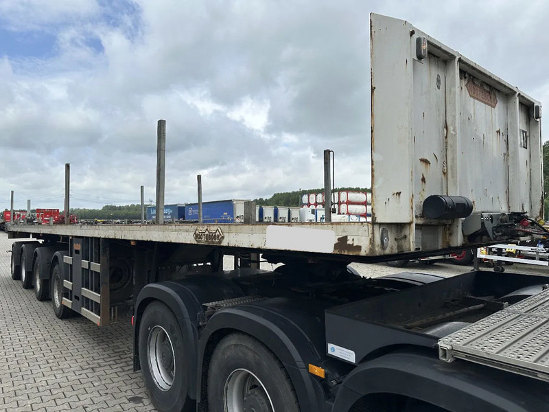 드롭사이드/ 플랫베드 세미 트레일러 Nooteboom OVB-73-04, 73 tons Ballast trailer, 4 axles, 3 hydraulic steering axles, 75% tyres, MOT 03/2026 : 사진 20