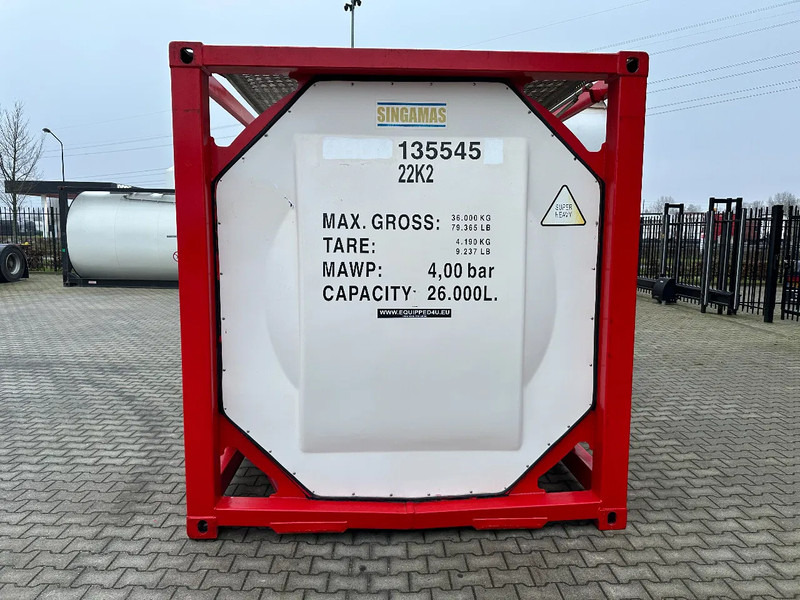 SINGAMAS 20FT ISO, 26.000L/1-COMP/3 BAFFELS/3 manholes, 5Y inspection: 06/2027 - 저장 탱크 : 사진 5 SINGAMAS 20FT ISO, 26.000L/1-COMP/3 BAFFELS/3 manholes, 5Y inspection: 06/2027 - 저장 탱크 : 사진 5