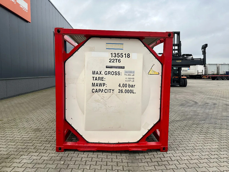 SINGAMAS 20FT ISO, 26.000L/1-COMP/3 BAFFELS/3 manholes, 5Y inspection: 06/2027 - 저장 탱크 : 사진 5 SINGAMAS 20FT ISO, 26.000L/1-COMP/3 BAFFELS/3 manholes, 5Y inspection: 06/2027 - 저장 탱크 : 사진 5