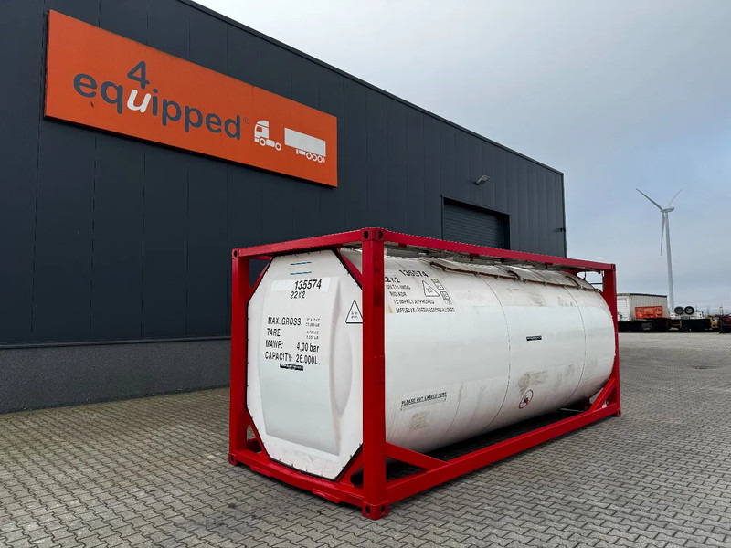 SINGAMAS 20FT ISO, 26.000L/1-COMP/3 BAFFELS/3 manholes, 5Y inspection: 11/2025 - 저장 탱크 : 사진 1 SINGAMAS 20FT ISO, 26.000L/1-COMP/3 BAFFELS/3 manholes, 5Y inspection: 11/2025 - 저장 탱크 : 사진 1