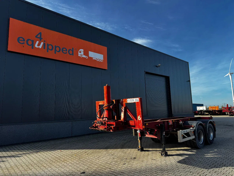 Van Hool 2 AXLE 20FT TIPPING-CHASSIS / TWIN-TIRES / BPW + DRUM / ALCOA / NL-trailer / APK - 컨테이너 운반 장치/ 스와프 보디 세미 트레일러 : 사진 1 Van Hool 2 AXLE 20FT TIPPING-CHASSIS / TWIN-TIRES / BPW + DRUM / ALCOA / NL-trailer / APK - 컨테이너 운반 장치/ 스와프 보디 세미 트레일러 : 사진 1