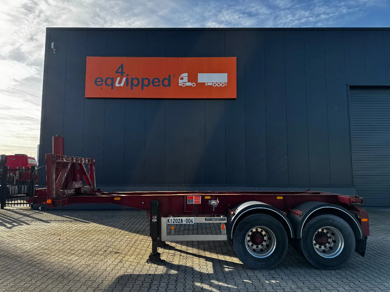 Van Hool 2 AXLE 20FT TIPPING-CHASSIS, TWIN-TIRES, BPW + DRUM, ALCOA - 컨테이너 운반 장치/ 스와프 보디 세미 트레일러 : 사진 2 Van Hool 2 AXLE 20FT TIPPING-CHASSIS, TWIN-TIRES, BPW + DRUM, ALCOA - 컨테이너 운반 장치/ 스와프 보디 세미 트레일러 : 사진 2