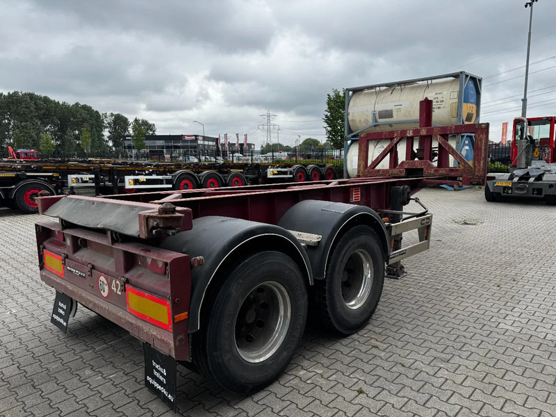 Van Hool 2 AXLE 20FT TIPPING-CHASSIS, TWIN-TIRES, BPW + DRUM, ALCOA - 컨테이너 운반 장치/ 스와프 보디 세미 트레일러 : 사진 4 Van Hool 2 AXLE 20FT TIPPING-CHASSIS, TWIN-TIRES, BPW + DRUM, ALCOA - 컨테이너 운반 장치/ 스와프 보디 세미 트레일러 : 사진 4