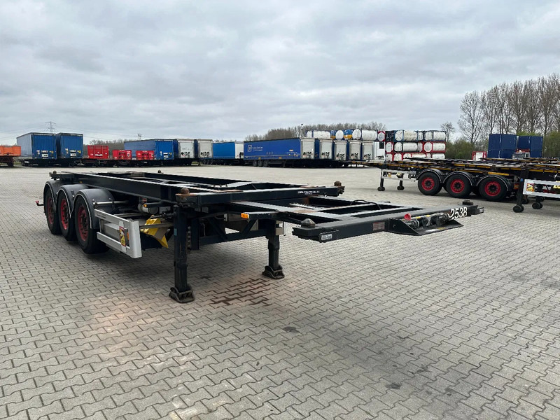 Van Hool 20FT Tipping-chassis, ADR (EX/II, EX/III, FL, AT, OX), SAF, 2 liftaxles, APK/ADR: 06-2026 - 컨테이너 운반 장치/ 스와프 보디 세미 트레일러 : 사진 5 Van Hool 20FT Tipping-chassis, ADR (EX/II, EX/III, FL, AT, OX), SAF, 2 liftaxles, APK/ADR: 06-2026 - 컨테이너 운반 장치/ 스와프 보디 세미 트레일러 : 사진 5