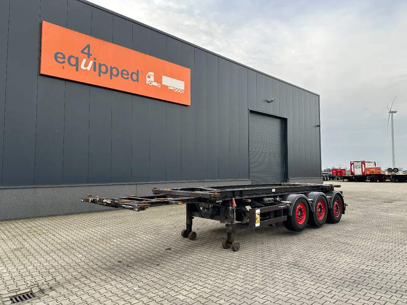 Van Hool 20FT Tipping-chassis, ADR (EX/II, EX/III, FL, AT), SAF + DISC, 2 liftaxles - 컨테이너 운반 장치/ 스와프 보디 세미 트레일러 : 사진 2 Van Hool 20FT Tipping-chassis, ADR (EX/II, EX/III, FL, AT), SAF + DISC, 2 liftaxles - 컨테이너 운반 장치/ 스와프 보디 세미 트레일러 : 사진 2