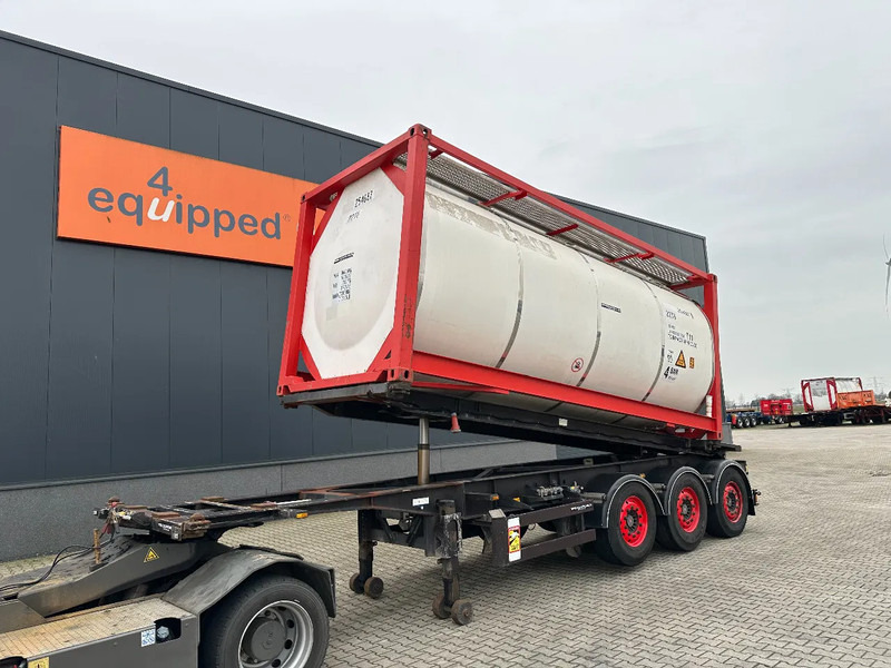 Van Hool 20FT Tipping-chassis, ADR (EX/II, EX/III, FL, AT), SAF + DISC, 2 liftaxles - 컨테이너 운반 장치/ 스와프 보디 세미 트레일러 : 사진 1 Van Hool 20FT Tipping-chassis, ADR (EX/II, EX/III, FL, AT), SAF + DISC, 2 liftaxles - 컨테이너 운반 장치/ 스와프 보디 세미 트레일러 : 사진 1