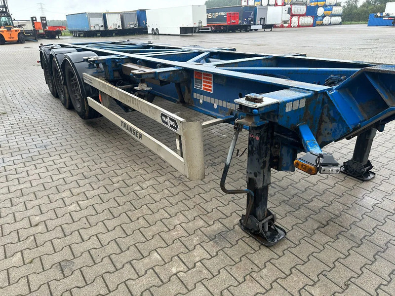 컨테이너 운반 장치/ 스와프 보디 세미 트레일러 Van Hool 40FT HC-chassis, DISCBRAKES, liftaxle, extendable : 사진 12