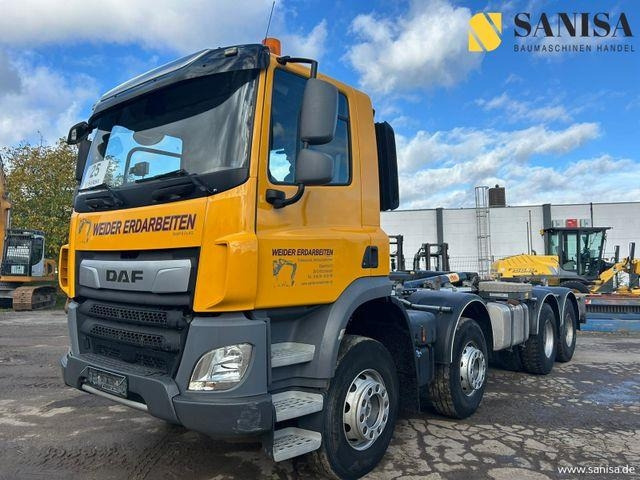 DAF CF 450/Abrollkipper HYVA 30-67-S 30TON/Lenkachse - 후크 리프트 트럭 : 사진 2 DAF CF 450/Abrollkipper HYVA 30-67-S 30TON/Lenkachse - 후크 리프트 트럭 : 사진 2
