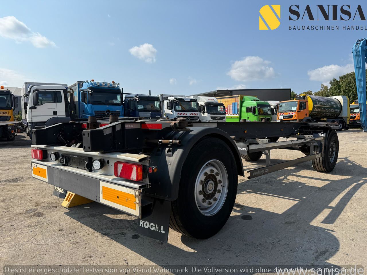 KÖGEL AW18/Wechselfahrgestell/BDF/Pneumatik - 새시 트레일러 : 사진 4 KÖGEL AW18/Wechselfahrgestell/BDF/Pneumatik - 새시 트레일러 : 사진 4