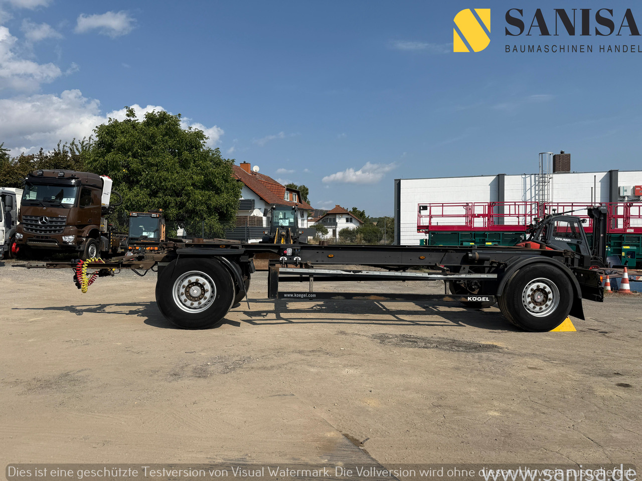 KÖGEL AW18/Wechselfahrgestell/BDF/Pneumatik - 새시 트레일러 : 사진 2 KÖGEL AW18/Wechselfahrgestell/BDF/Pneumatik - 새시 트레일러 : 사진 2