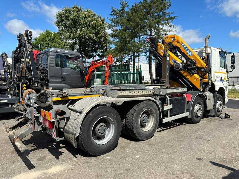 DAF CF 480 8x4 HOOKLIFT + CRANE (19m!) EFFER 205 / 6S + WINCH - RETARDER - *165.000km* - VERY NICE - 후크 리프트 트럭, 크레인 트럭 : 사진 4 DAF CF 480 8x4 HOOKLIFT + CRANE (19m!) EFFER 205 / 6S + WINCH - RETARDER - *165.000km* - VERY NICE - 후크 리프트 트럭, 크레인 트럭 : 사진 4