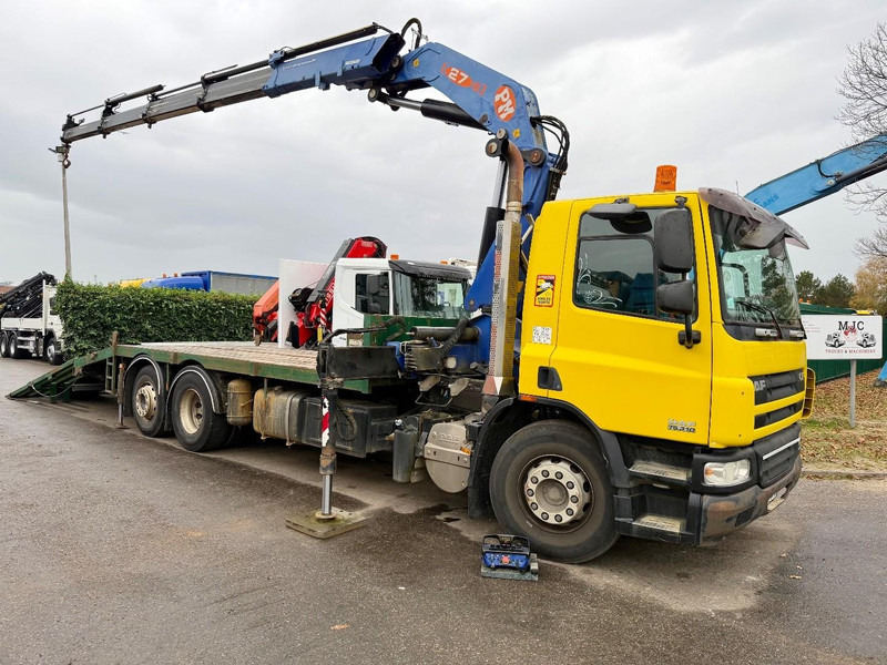 DAF CF 75.310 6X2 + CRANE PM 27 S-4 + RADIO + WINCH - FULL RAMP - LIFT + STEERING AXLE - MANUAL GEARBOX - FR TRUCK - 크레인 트럭 : 사진 1 DAF CF 75.310 6X2 + CRANE PM 27 S-4 + RADIO + WINCH - FULL RAMP - LIFT + STEERING AXLE - MANUAL GEARBOX - FR TRUCK - 크레인 트럭 : 사진 1