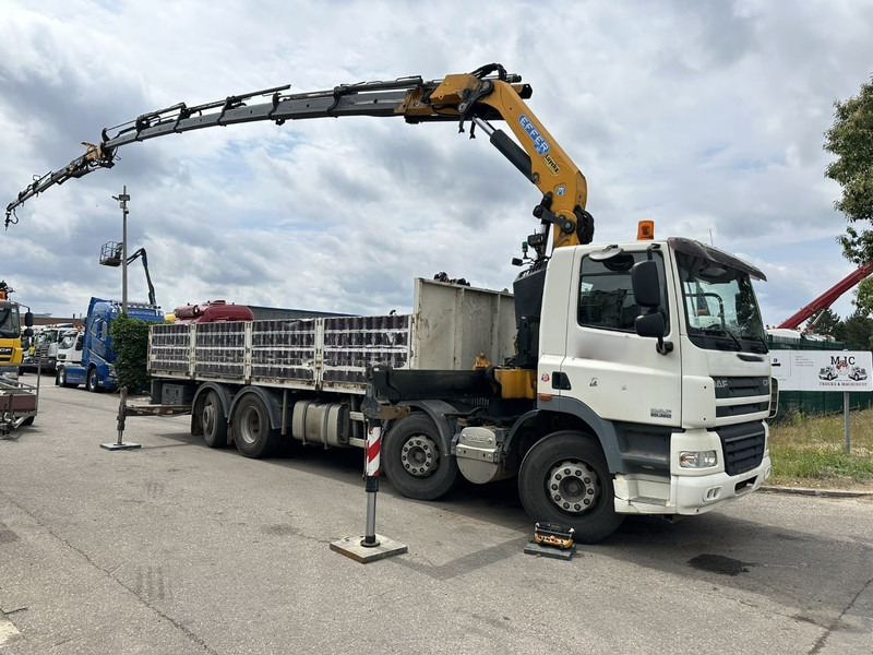 DAF CF 85.360 8x2 + KRAN (25m!) EFFER 305 6S + JIB 4S + ROTATOR - PLATORM 7m60 - LIFT + STEERING AXLE - EURO 5 - BE - 드롭사이드/ 플랫베드 트럭, 크레인 트럭 : 사진 2 DAF CF 85.360 8x2 + KRAN (25m!) EFFER 305 6S + JIB 4S + ROTATOR - PLATORM 7m60 - LIFT + STEERING AXLE - EURO 5 - BE - 드롭사이드/ 플랫베드 트럭, 크레인 트럭 : 사진 2