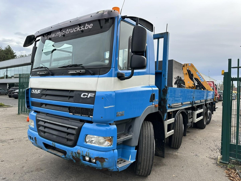 DAF CF 85.360 8x2 PLATFORM 7m35 + CRANE EFFER 165-3S + RADIO - MANUAL GEARBOX ZF - EURO 5 - BE TRUCK - 크레인 트럭 : 사진 4 DAF CF 85.360 8x2 PLATFORM 7m35 + CRANE EFFER 165-3S + RADIO - MANUAL GEARBOX ZF - EURO 5 - BE TRUCK - 크레인 트럭 : 사진 4