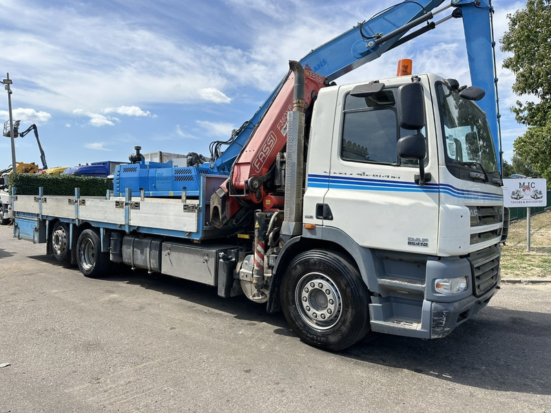 DAF CF 85.410 6X2 + KRAN FASSI F360XP 5x - RETARDER - EURO 5 - LIFT + STEERING AXLE - PLATFORM 7m45 - TUV 05/2026 - 드롭사이드/ 플랫베드 트럭, 크레인 트럭 : 사진 1 DAF CF 85.410 6X2 + KRAN FASSI F360XP 5x - RETARDER - EURO 5 - LIFT + STEERING AXLE - PLATFORM 7m45 - TUV 05/2026 - 드롭사이드/ 플랫베드 트럭, 크레인 트럭 : 사진 1