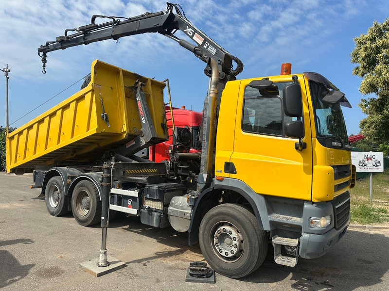 DAF CF 85.410 6X4 21T HOOKLIFT + CRANE HIAB 166-3 HIPRO + ROTATOR - 5/6F - RETARDER - TÜV 10/2025 - EURO 5 - BE TRUCK - 후크 리프트 트럭, 크레인 트럭 : 사진 1 DAF CF 85.410 6X4 21T HOOKLIFT + CRANE HIAB 166-3 HIPRO + ROTATOR - 5/6F - RETARDER - TÜV 10/2025 - EURO 5 - BE TRUCK - 후크 리프트 트럭, 크레인 트럭 : 사진 1