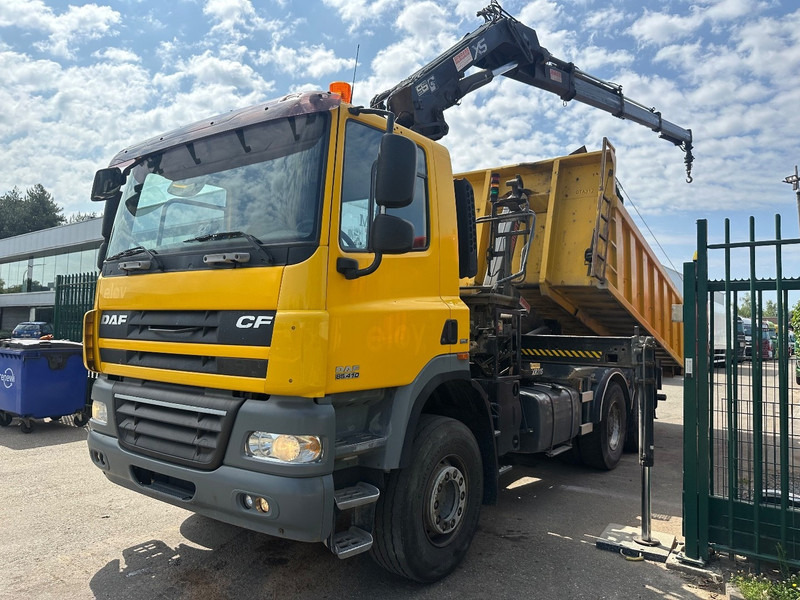 DAF CF 85.410 6X4 21T HOOKLIFT + CRANE HIAB 166-3 HIPRO + ROTATOR - 5/6F - RETARDER - TÜV 10/2025 - EURO 5 - BE TRUCK - 후크 리프트 트럭, 크레인 트럭 : 사진 4 DAF CF 85.410 6X4 21T HOOKLIFT + CRANE HIAB 166-3 HIPRO + ROTATOR - 5/6F - RETARDER - TÜV 10/2025 - EURO 5 - BE TRUCK - 후크 리프트 트럭, 크레인 트럭 : 사진 4