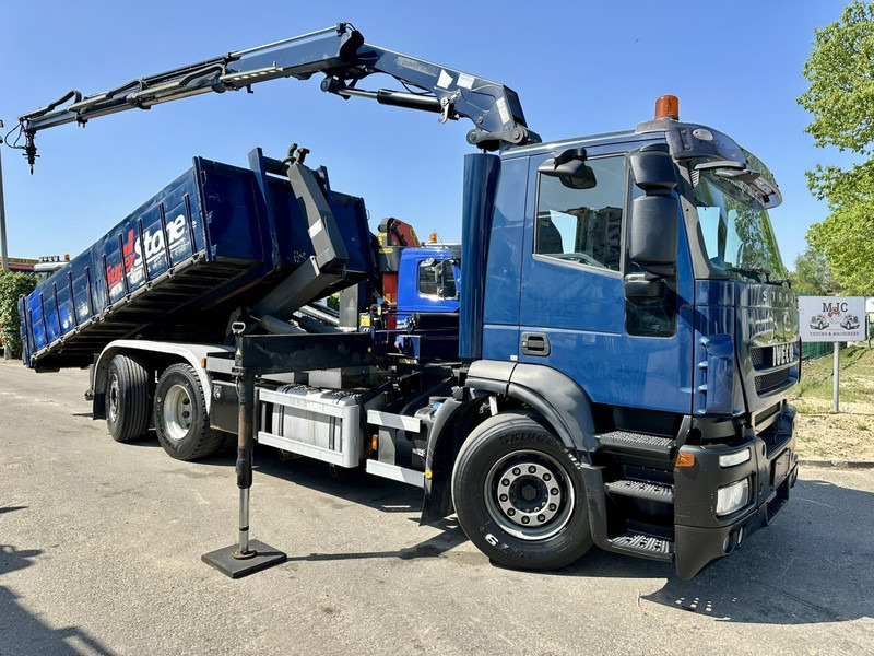 Iveco STRALIS 420 6x2 + CRANE HMF 1720 K3 + ROTATOR - LIFT + STEERING AXLE - EURO 5 - *FULL AIR* - CONTAINER INCL. - BE TRUCK - 후크 리프트 트럭, 크레인 트럭 : 사진 1 Iveco STRALIS 420 6x2 + CRANE HMF 1720 K3 + ROTATOR - LIFT + STEERING AXLE - EURO 5 - *FULL AIR* - CONTAINER INCL. - BE TRUCK - 후크 리프트 트럭, 크레인 트럭 : 사진 1
