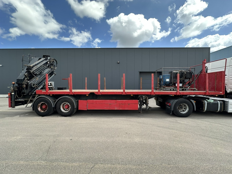 Kwb 2-AXLES PLATFORM + CRANE + HIAB 377 E-4 HIPRO + JIB 100X-3 + RADIO + ROTATOR - SAF axles - AIR SUSPENISION - BELGIAN REG. - 드롭사이드/ 플랫베드 세미 트레일러 : 사진 4 Kwb 2-AXLES PLATFORM + CRANE + HIAB 377 E-4 HIPRO + JIB 100X-3 + RADIO + ROTATOR - SAF axles - AIR SUSPENISION - BELGIAN REG. - 드롭사이드/ 플랫베드 세미 트레일러 : 사진 4