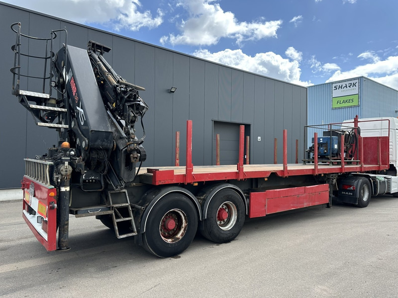 Kwb 2-AXLES PLATFORM + CRANE + HIAB 377 E-4 HIPRO + JIB 100X-3 + RADIO + ROTATOR - SAF axles - AIR SUSPENISION - BELGIAN REG. - 드롭사이드/ 플랫베드 세미 트레일러 : 사진 1 Kwb 2-AXLES PLATFORM + CRANE + HIAB 377 E-4 HIPRO + JIB 100X-3 + RADIO + ROTATOR - SAF axles - AIR SUSPENISION - BELGIAN REG. - 드롭사이드/ 플랫베드 세미 트레일러 : 사진 1
