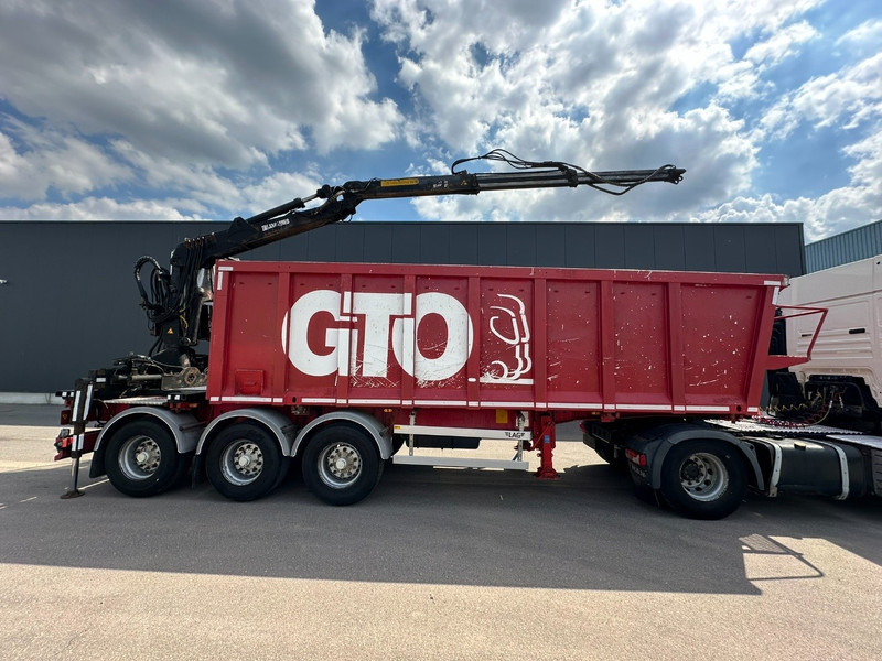 LAG 3-AXLES ALU BOX + CRANE JONSORED 1090 DT-CORTO + CABIN - 2x EXTENDABLE - 5/6 F - BELGIAN PAPERS - 드롭사이드/ 플랫베드 세미 트레일러 : 사진 3 LAG 3-AXLES ALU BOX + CRANE JONSORED 1090 DT-CORTO + CABIN - 2x EXTENDABLE - 5/6 F - BELGIAN PAPERS - 드롭사이드/ 플랫베드 세미 트레일러 : 사진 3