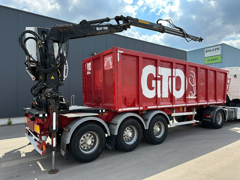 LAG 3-AXLES ALU BOX + CRANE JONSORED 1090 DT-CORTO + CABIN - 2x EXTENDABLE - 5/6 F - BELGIAN PAPERS - 드롭사이드/ 플랫베드 세미 트레일러 : 사진 2 LAG 3-AXLES ALU BOX + CRANE JONSORED 1090 DT-CORTO + CABIN - 2x EXTENDABLE - 5/6 F - BELGIAN PAPERS - 드롭사이드/ 플랫베드 세미 트레일러 : 사진 2