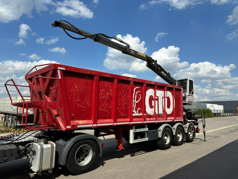 LAG 3-AXLES ALU BOX + CRANE JONSORED 1090 DT-CORTO + CABIN - 2x EXTENDABLE - 5/6 F - BELGIAN PAPERS - 드롭사이드/ 플랫베드 세미 트레일러 : 사진 4 LAG 3-AXLES ALU BOX + CRANE JONSORED 1090 DT-CORTO + CABIN - 2x EXTENDABLE - 5/6 F - BELGIAN PAPERS - 드롭사이드/ 플랫베드 세미 트레일러 : 사진 4
