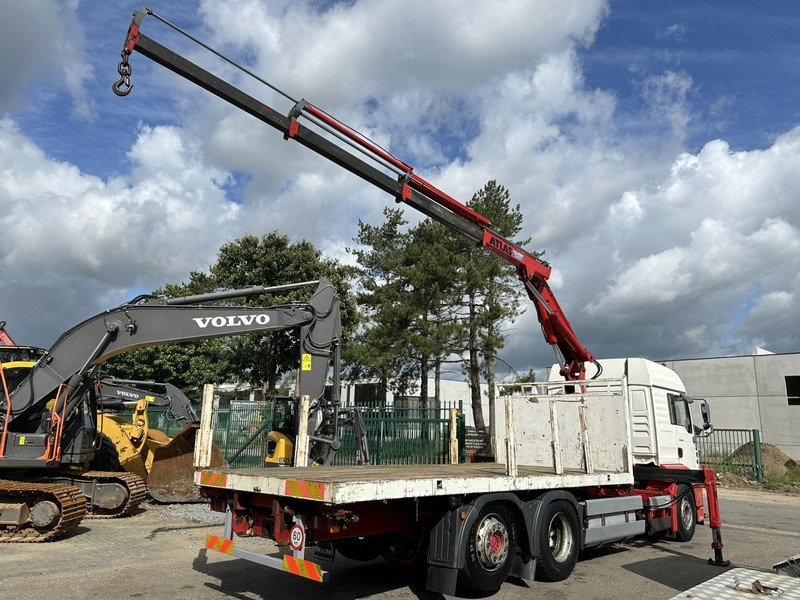 MAN TG 360 A 6x2 + KRAN ATLAS 100.1 A3 - PLATFORM 5m80 - E3 - LIFT-AXLE - FULL AIR SUSPENSION - ZF AS TRONIC - BE TRUCK - 드롭사이드/ 플랫베드 트럭, 크레인 트럭 : 사진 5 MAN TG 360 A 6x2 + KRAN ATLAS 100.1 A3 - PLATFORM 5m80 - E3 - LIFT-AXLE - FULL AIR SUSPENSION - ZF AS TRONIC - BE TRUCK - 드롭사이드/ 플랫베드 트럭, 크레인 트럭 : 사진 5