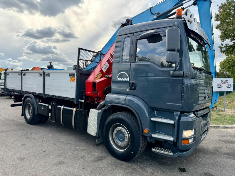 MAN TGA 18.350 4x2 TIPPER + CRANE HMF 1110 K2 + ROTATOR - STEEL SPRING / BLATT / BALLESTAS / LAMES - BE TRUCK - 덤프트럭, 크레인 트럭 : 사진 3 MAN TGA 18.350 4x2 TIPPER + CRANE HMF 1110 K2 + ROTATOR - STEEL SPRING / BLATT / BALLESTAS / LAMES - BE TRUCK - 덤프트럭, 크레인 트럭 : 사진 3