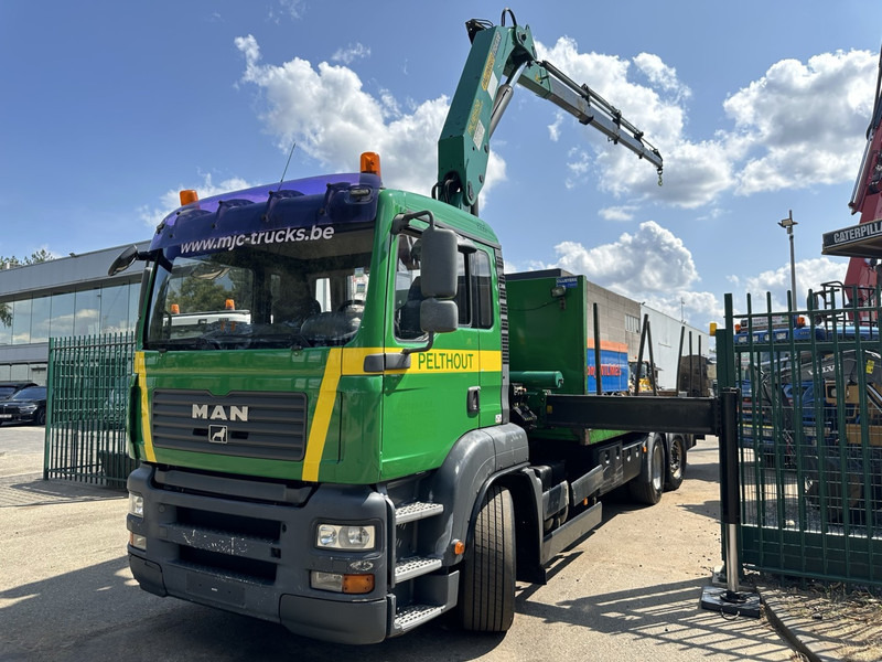 MAN TGA 26.360 6X2 BL + CRANE PALFINGER PK 18500 (4x) - LIFT + STEERING AXLE - PLATFORM 7m75 - MANUAL GEARBOX - 크레인 트럭 : 사진 5 MAN TGA 26.360 6X2 BL + CRANE PALFINGER PK 18500 (4x) - LIFT + STEERING AXLE - PLATFORM 7m75 - MANUAL GEARBOX - 크레인 트럭 : 사진 5