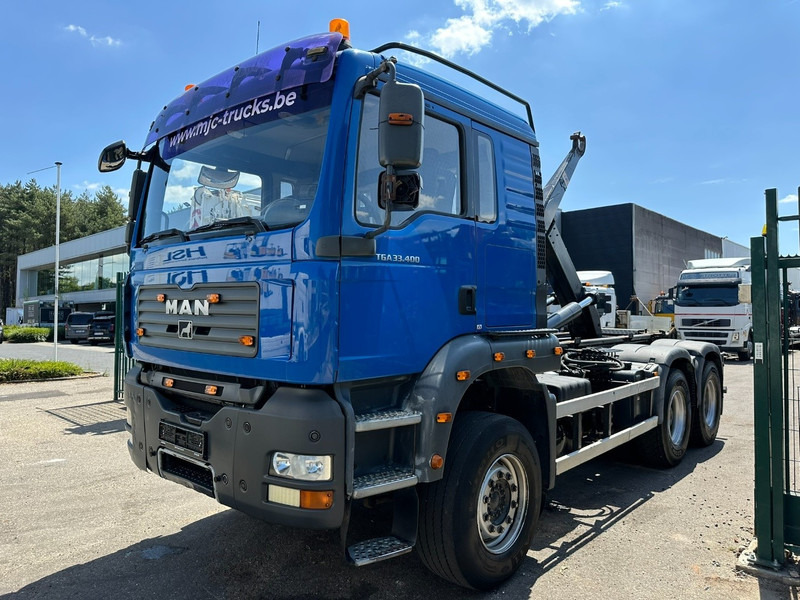 MAN TGA 33.400 6X4 HOOKLIFT AJK NHS20-4930mm - WB 3m60 - MANUAL ZF - STEEL SPRING / BLATT - BIG AXLES / AP ACHSEN - 후크 리프트 트럭 : 사진 3 MAN TGA 33.400 6X4 HOOKLIFT AJK NHS20-4930mm - WB 3m60 - MANUAL ZF - STEEL SPRING / BLATT - BIG AXLES / AP ACHSEN - 후크 리프트 트럭 : 사진 3