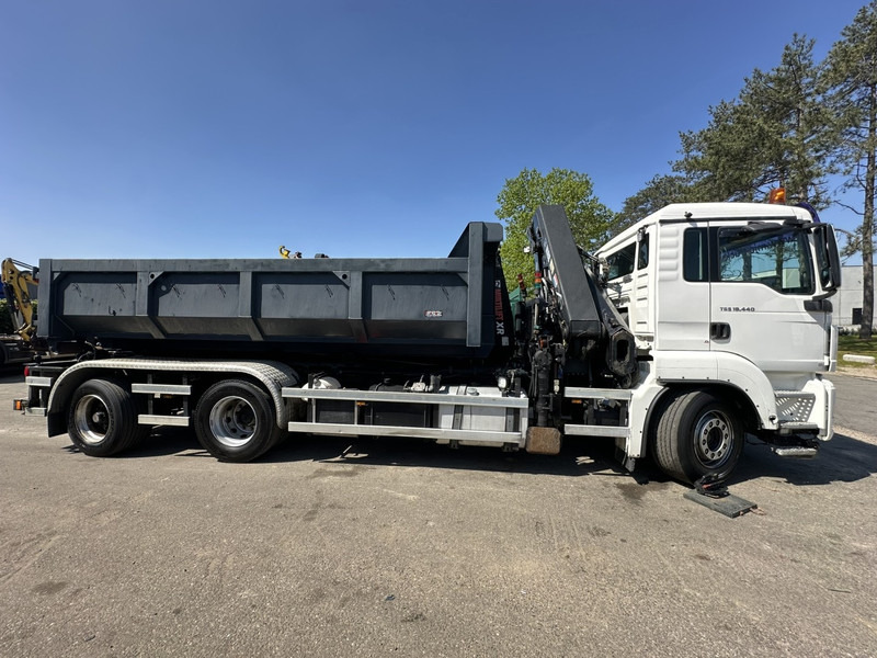 후크 리프트 트럭, 크레인 트럭 MAN TGS 18.440 6x2 HOOKLIFT 26T + CRANE HIAB 244 EP-3 HIPRO + RADIO + ROTATOR - LIFT AXLE - EURO 5 - BE TRUCK : 사진 10