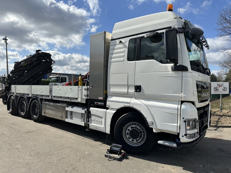 MAN TGX 35.420 8x4-4 TRIDEM PRTISCHE 6m40 + KRAN (26m!) HIAB X-HIPRO 408 E-5 + JIB 100X-5 - *306.245km* - BE TRUCK - 드롭사이드/ 플랫베드 트럭, 크레인 트럭 : 사진 1 MAN TGX 35.420 8x4-4 TRIDEM PRTISCHE 6m40 + KRAN (26m!) HIAB X-HIPRO 408 E-5 + JIB 100X-5 - *306.245km* - BE TRUCK - 드롭사이드/ 플랫베드 트럭, 크레인 트럭 : 사진 1