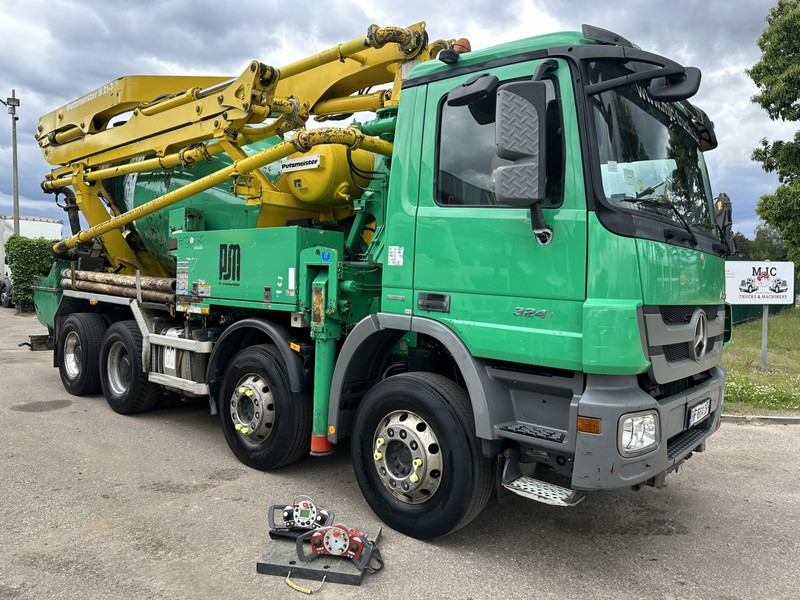 Mercedes-Benz ACTROS 3241 8x4 PUMI PM M 21-3 (21m) Putzmeister - *238.000km* / 1586H - EPS - BLADVERING / NAAFREDUCTIE - 콘크리트 믹서 트럭 : 사진 1 Mercedes-Benz ACTROS 3241 8x4 PUMI PM M 21-3 (21m) Putzmeister - *238.000km* / 1586H - EPS - BLADVERING / NAAFREDUCTIE - 콘크리트 믹서 트럭 : 사진 1