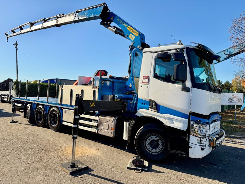 Renault C480 8x4 Pritsche + Kran (20m!) PALFINGER PK33002-EH E (6x) - PLATFORM 8m25 - LIFT/STEERING - GOOD TIRES - BE TRUCK - 드롭사이드/ 플랫베드 트럭, 크레인 트럭 : 사진 2 Renault C480 8x4 Pritsche + Kran (20m!) PALFINGER PK33002-EH E (6x) - PLATFORM 8m25 - LIFT/STEERING - GOOD TIRES - BE TRUCK - 드롭사이드/ 플랫베드 트럭, 크레인 트럭 : 사진 2