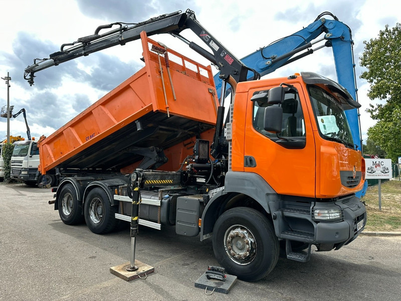 Renault KERAX 380 DXI 6x4 TIPPER + CRANE HIAB 144 B-3 - RADIO - *246.000km* - RETARDER - BORDMATIC - EURO 5 - 덤프트럭, 크레인 트럭 : 사진 1 Renault KERAX 380 DXI 6x4 TIPPER + CRANE HIAB 144 B-3 - RADIO - *246.000km* - RETARDER - BORDMATIC - EURO 5 - 덤프트럭, 크레인 트럭 : 사진 1