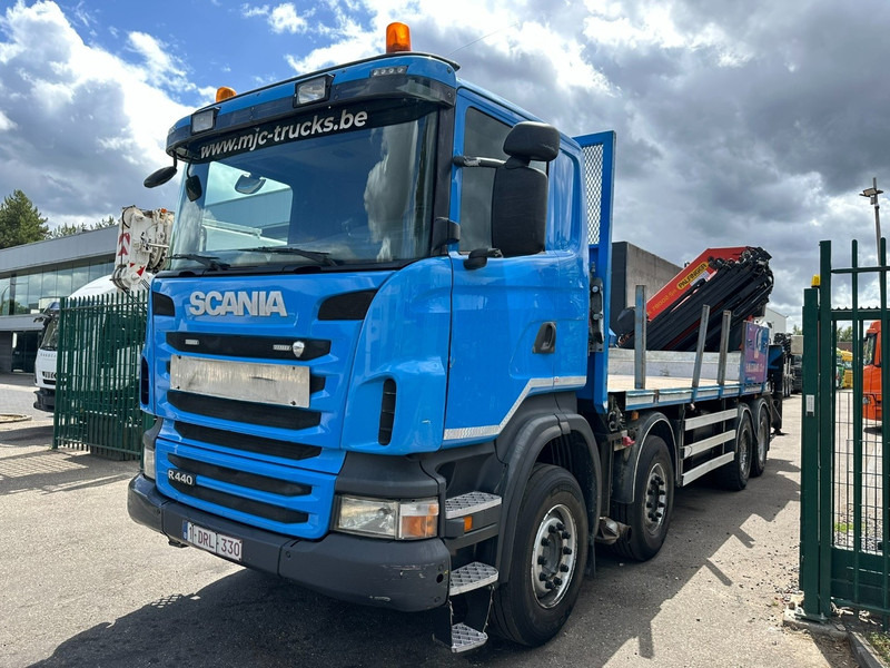 Scania G440 8x4 PRITSCHE + KRAN (26.5m!) PALFINGER PK78002 SH G 8x + 1 + WINCH - PLATFORM 6m25 - MANUAL - HUB REDUCTION - STEEL SPRING - EURO 5 - BE TRUCK - 드롭사이드/ 플랫베드 트럭, 크레인 트럭 : 사진 3 Scania G440 8x4 PRITSCHE + KRAN (26.5m!) PALFINGER PK78002 SH G 8x + 1 + WINCH - PLATFORM 6m25 - MANUAL - HUB REDUCTION - STEEL SPRING - EURO 5 - BE TRUCK - 드롭사이드/ 플랫베드 트럭, 크레인 트럭 : 사진 3