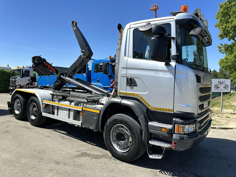 Scania G450 6x4 HOOKLIFT AJK 20T - 5760mm - 3m90 WB - HUB REDUCTION / STEEL SUSP. - EURO 6 - BE TRUCK - 후크 리프트 트럭 : 사진 1 Scania G450 6x4 HOOKLIFT AJK 20T - 5760mm - 3m90 WB - HUB REDUCTION / STEEL SUSP. - EURO 6 - BE TRUCK - 후크 리프트 트럭 : 사진 1