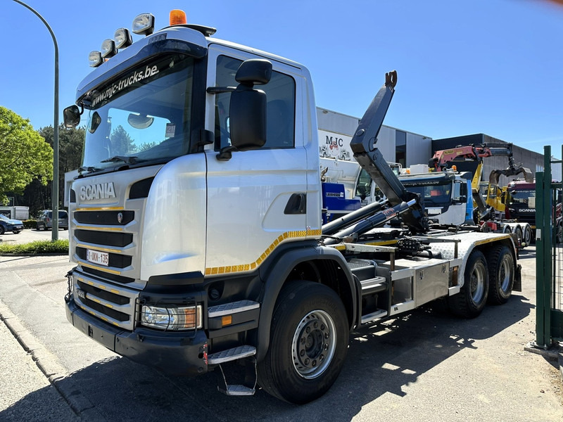 Scania G450 6x4 HOOKLIFT AJK 20T - 5760mm - 3m90 WB - HUB REDUCTION / STEEL SUSP. - EURO 6 - BE TRUCK - 후크 리프트 트럭 : 사진 3 Scania G450 6x4 HOOKLIFT AJK 20T - 5760mm - 3m90 WB - HUB REDUCTION / STEEL SUSP. - EURO 6 - BE TRUCK - 후크 리프트 트럭 : 사진 3